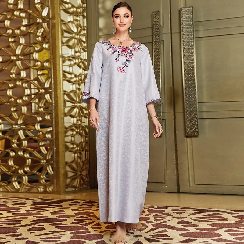 Robe Muslim Dress Islamic Clothing National Dubai Abaya Kaftan