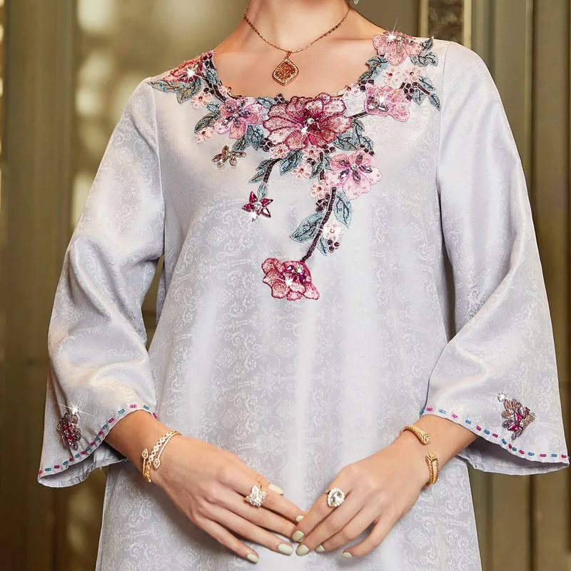 Robe Muslim Dress Islamic Clothing National Dubai Abaya Kaftan