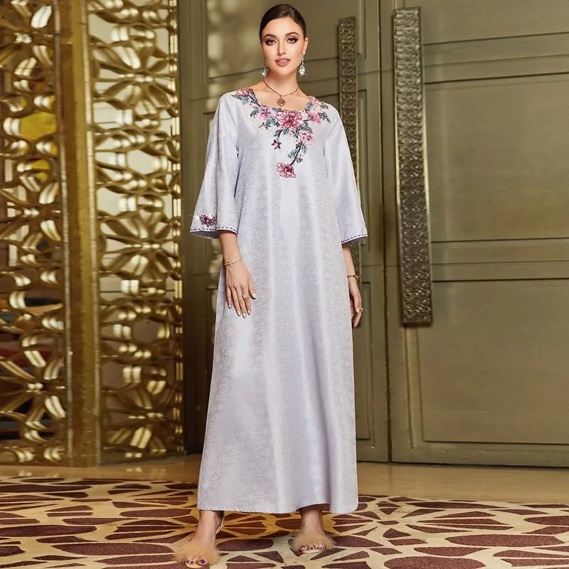 Robe Muslim Dress Islamic Clothing National Dubai Abaya Kaftan