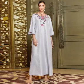 Robe Muslim Dress Islamic Clothing National Dubai Abaya Kaftan