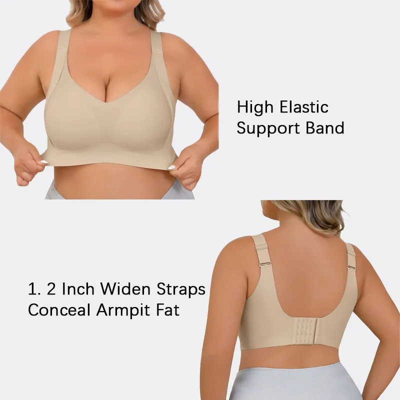 Shecurve®Enhanced w Support Adjustment Comfort Bra-Black