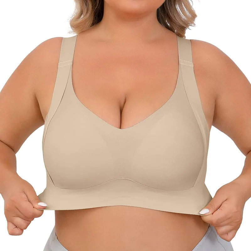 Shecurve®Enhanced w Support Adjustment Comfort Bra-Skin Grey