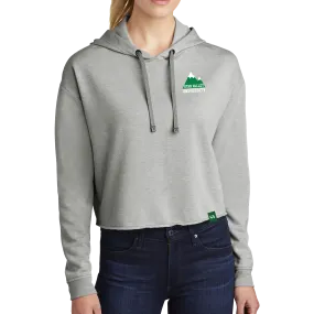 Sport-Tek Ladies PosiCharge Tri-Blend Wicking Fleece Crop Hooded Pullover - Mountain