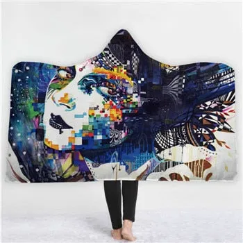 Universe Hooded Blanket