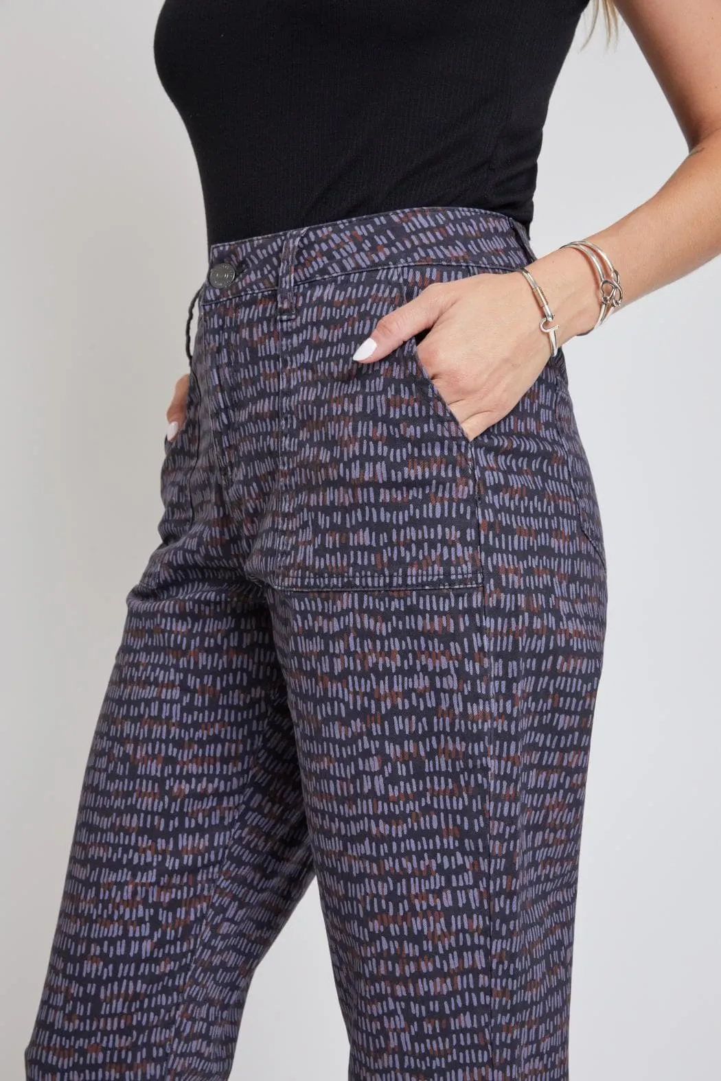 Women's Pork Chop Pocket Pants With Dog Bite Hem