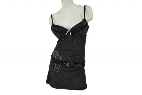 Women's Sexy Old-Time Gangsta Criminal Halloween DressUp Outfit